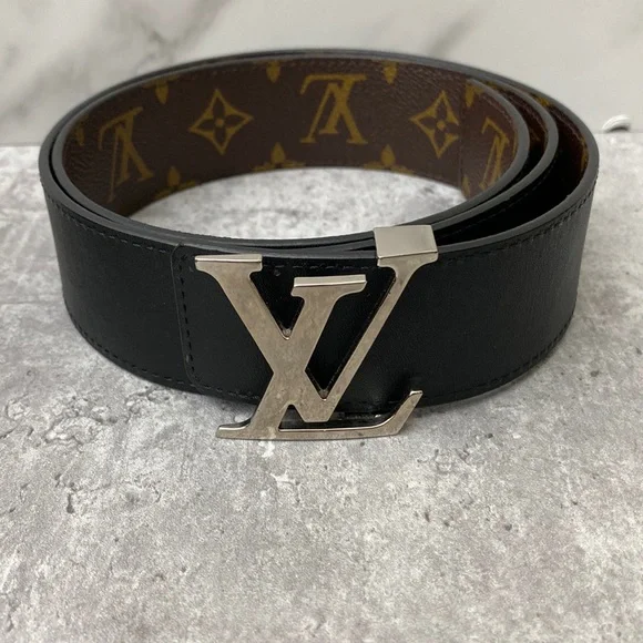 Authentic Louis Vuitton Reversible belt size 85 Authentic Louis Vuitton Reversible Belt Black Camel 85/34 | eBay main image 4